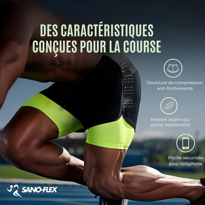Short de course 2-en-1