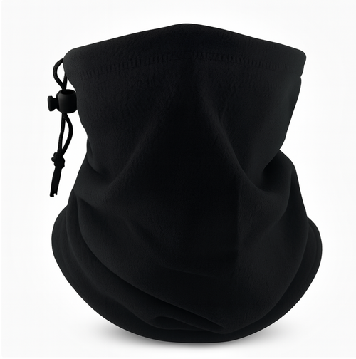 Cache-cou polaire thermique noir