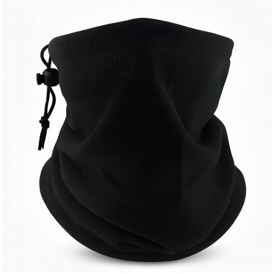 Cache-cou polaire thermique noir