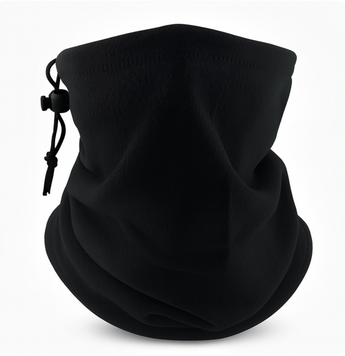 Cache-cou polaire thermique noir